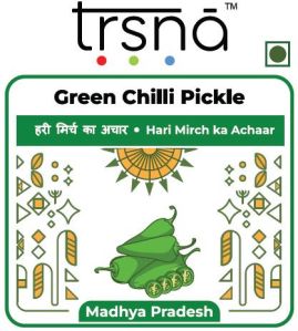 Trsna Green Chilli Pickle For Human Consumption