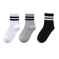 Checked Cotton School Socks, Gender : Unisex