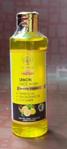 Khadi India Herbal Lemon Face Wash, Packaging Type : Plastic Bottle