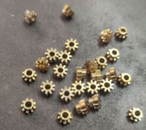 Polished 10mm Brass Pinion Gear For Automobiles