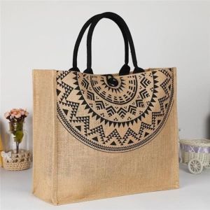 Printed Fancy Jute Bag For Shopping