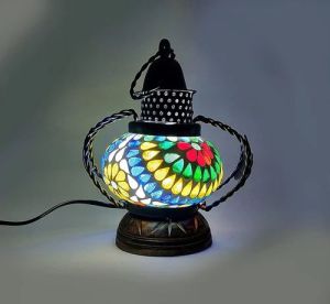 Polished Wood Iron Lantern Lamp, Color : Multicolors For Home, Hotel, Office