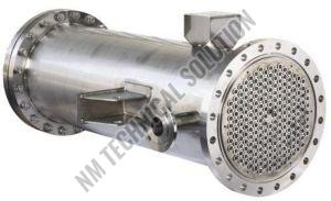 Stainless Steel Commercial Tube Heat Exchanger, Color : Silver, Weight : 100-1000kg For Use Water Heater Industry