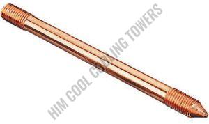 Solid Polished Copper Bonded Earthing Rod, Color : Brown, Certification : Isi Certified