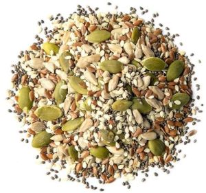 Natural Mix Roasted Flax Seed, Color : Multi Color, Packaging Size : 25Kg, 5kg, 1kg, 500gm For Human Consumption