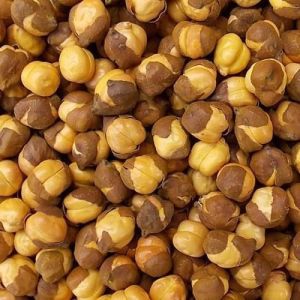 Roasted Chana, Color : Yellow Brown, Certification : FSSAI, Taste : Sweet & Salty