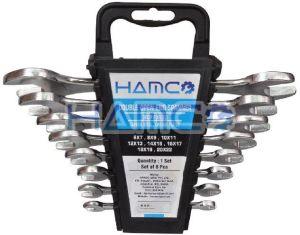 Double Open Ended Jaw Spanner 8 Pcs Set