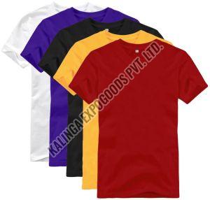 Cotton Polyester Men Plain T Shirt Xl Casual Wear