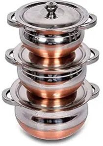 Round Stainless Steel Handi Set