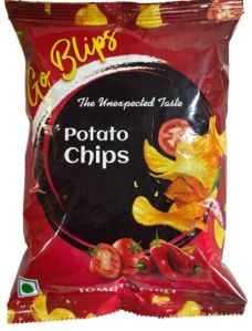 Goblips Tomato Chilli Potato Chips, Packaging Type : Packet For Human Consumption