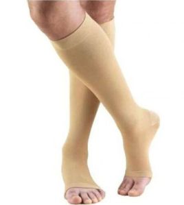 Plain Cotton Varicose Veins Stockings, Color : Skin Free, Length : Full Length