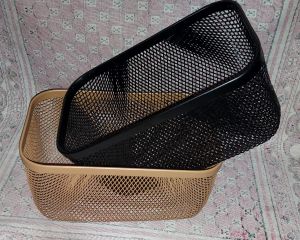 Bamboo Fruit Basket, Color : Black, Brown