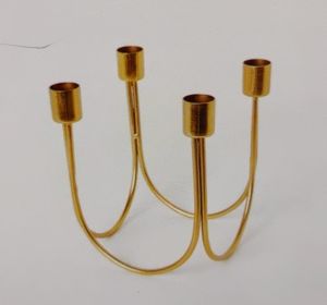 Polished Brass Candle Stands, Color : Golden For Table Centerpiece, Party & Home Decoration, Gifts