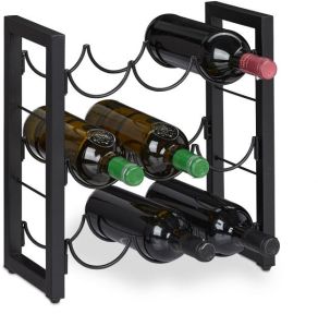 Color Coated Iron Wine Bottle Rack, Color : Golden