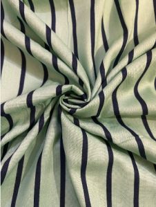 Rayon Dark Blue Thistle Green Fabric