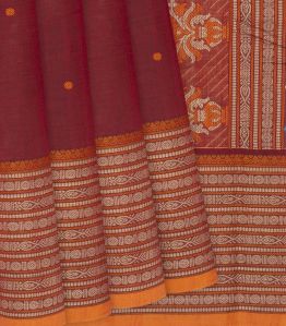 Crimson Buttas Crimson Handloom Kanchi Ladies Cotton Saree