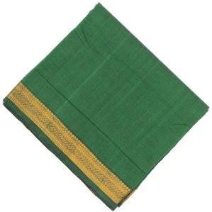 Green Mangalagiri Zari Border Ladies Cotton Saree