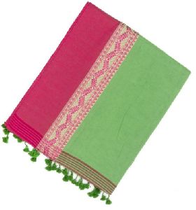 Light Green Woven Bengal Cotton Saree