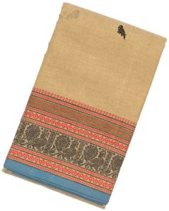 Taupe Handloom Kanchi Ladies Cotton Saree