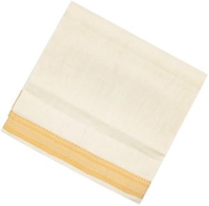 White Zari Border Handloom Mangalagiri Ladies Cotton Saree