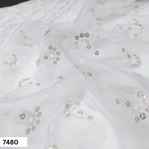 Designer Nylon Oragnaza Dupatta Fabric