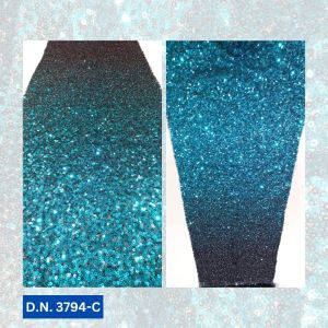 Luxurious Light Blue Sequins Fabric For Bridal Gowns & Lehengas