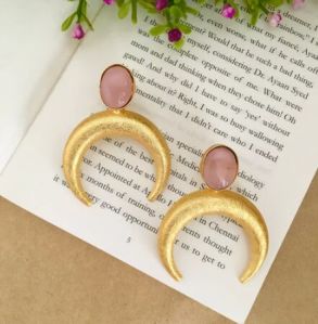 Dinah Golden Druzy Earrings