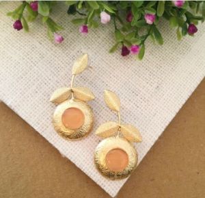 Ishanvi Round Drop Earrings