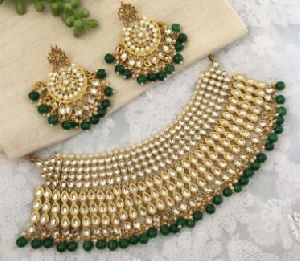 Nyla Bridal Kundan Choker Necklace