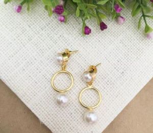 Shreya Double Pearl Earrings