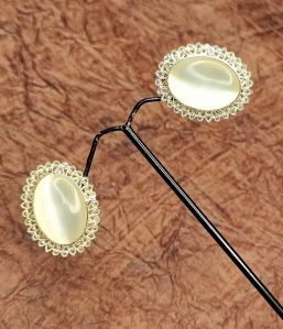 Stud Earrings With Monalisa Stone For Women &AMP;AMP; Girls