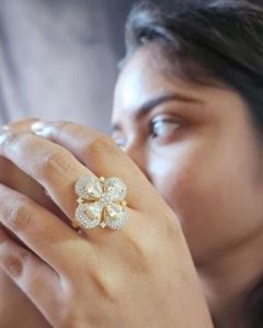 Zevarly Chitora Flower Cocktail Ring