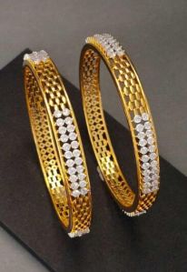 Zevarly Classic American Diamond Bangles Set