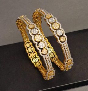 Zevarly Harini Gold-plated Bangles