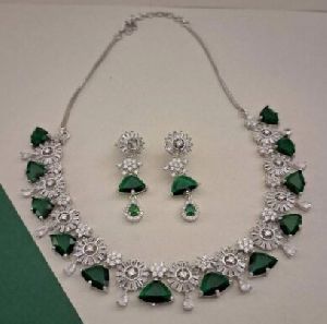 Zevarly Kyla American Diamond Necklace Set