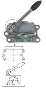 Trailer Jockey Wheel Clamp With Moving Handle