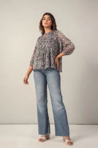 Flower Fusion Floral Top