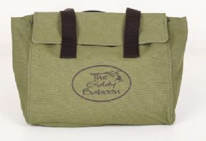 Cotton Plain Women Color Green Tote Canvas Bag Casual Use