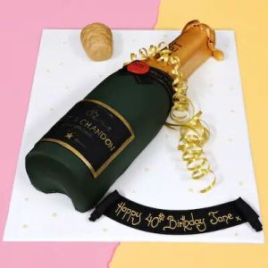  Bottle Shaped Birthday Cake