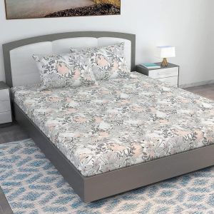 Bloom Floral Print King Size Bed Bedsheet