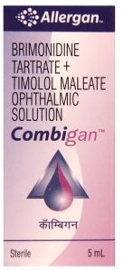 Combigan Brimonidine Timolol Eye Drops, Bottle Size : 5 Ml