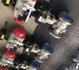 Pneumatic Actuated 2 Piece Flanged Ball Valve