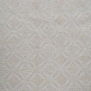 Cream & Golden Traditional Lurex Cotton Blend Dyeable Jacquard Fabric