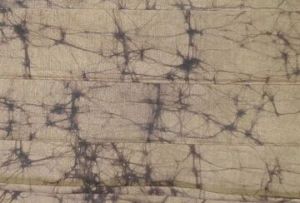 Deep Beige Black Hand-batik Printed Cotton Fabric