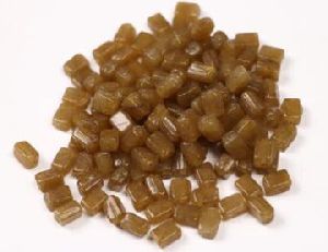 Light Brown Cuboidal Fancy Glass Beads- 5x7 Mm