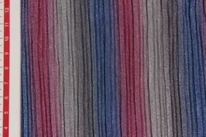 Multicolour Pleated Knit Fabric