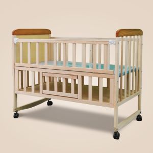 Polished Baby Cot, Color : Brown Antique