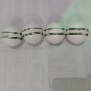 Plain White Cricket Leather Ball Standard, Weight : 150 Gm, Inside material : Stone