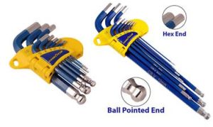 9 Pcs. Short &AMP;AMP; Long Arm Hex Key Set ( Ball Pointed )