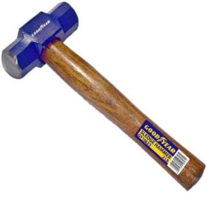 Sledge Hammer With Wooden Handle